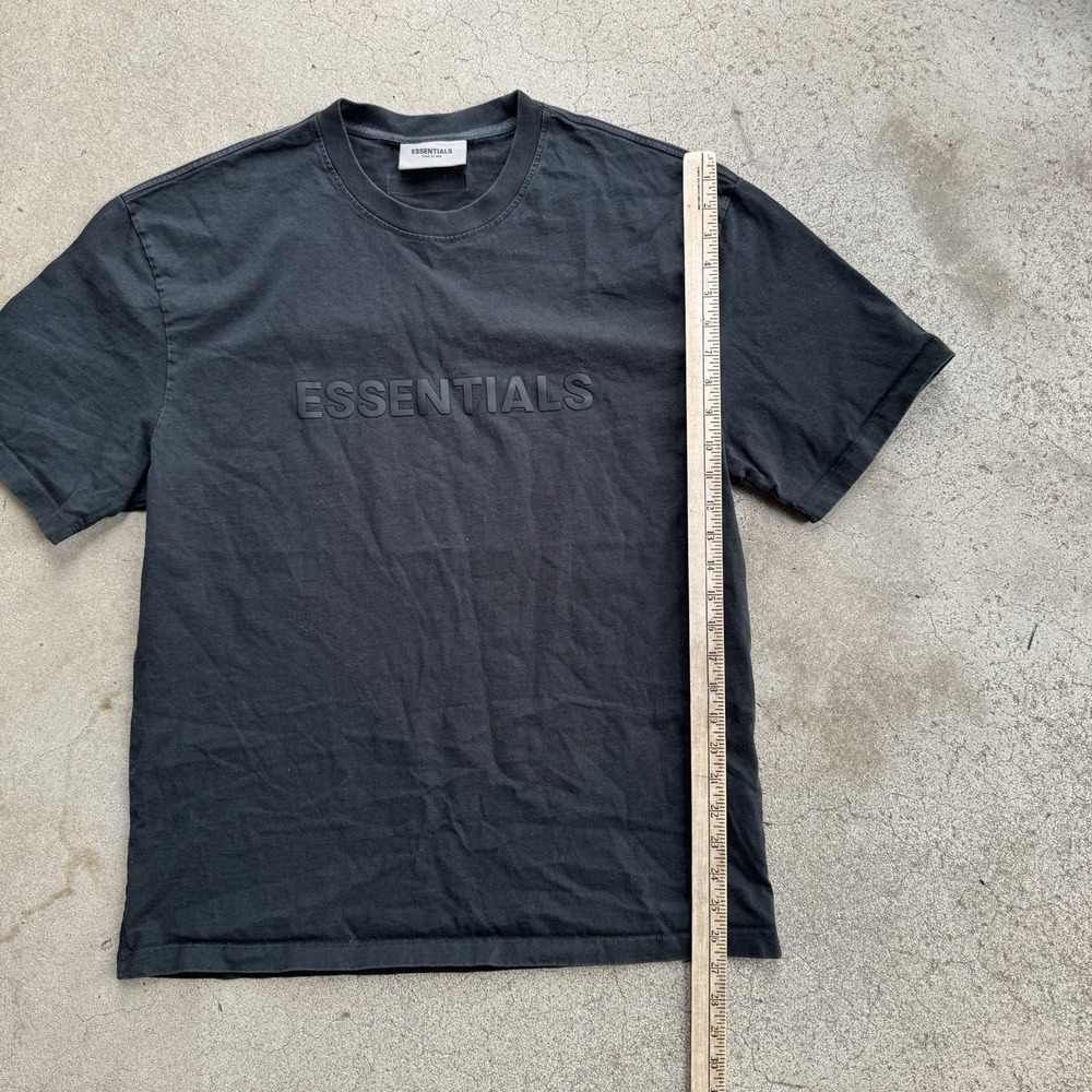 Essentials Black Tee Shirt Large Fear of God Cotton - Picture 3 of 7